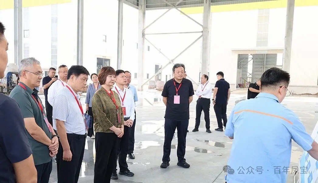 林州市人大工作组视察凤宝管业860项目和大通物流园拆车项目